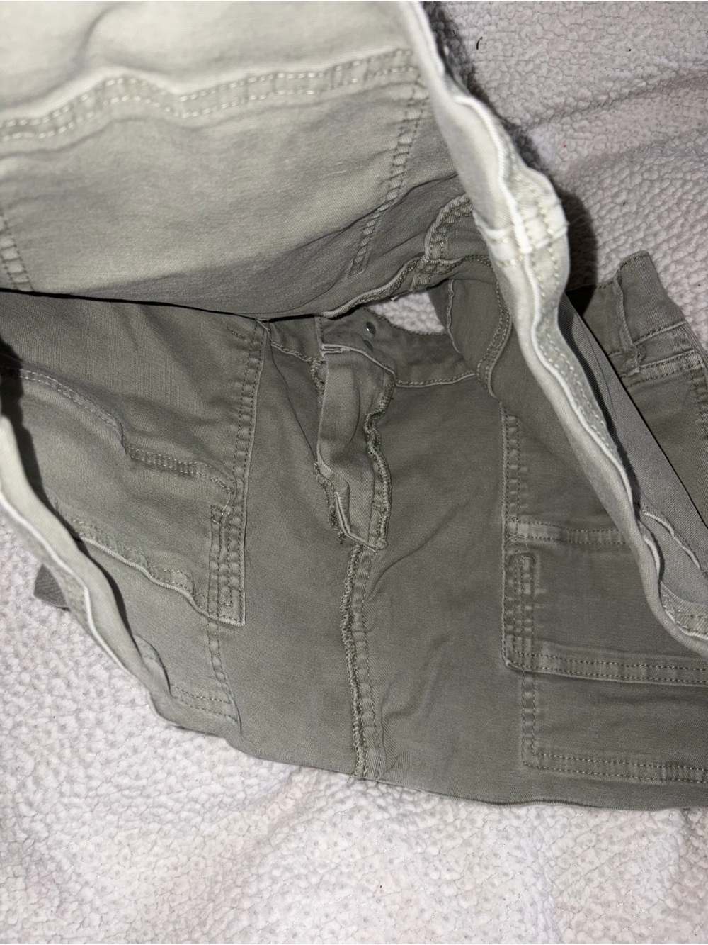 Fashion Nova Olive Utility Mini Skirt with Ring Details - Picture 6 of 7
